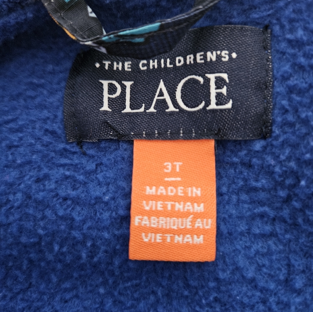 The Children's Place 3-in-1 Winter Coat, Dinosaur Print On Navy Background, 3T - Picture 10 of 11